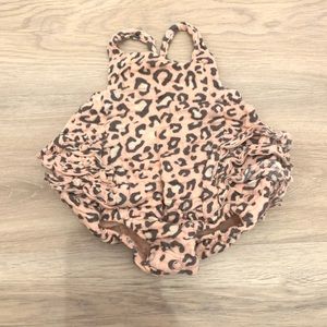 Angel Dear leopard bubble romper